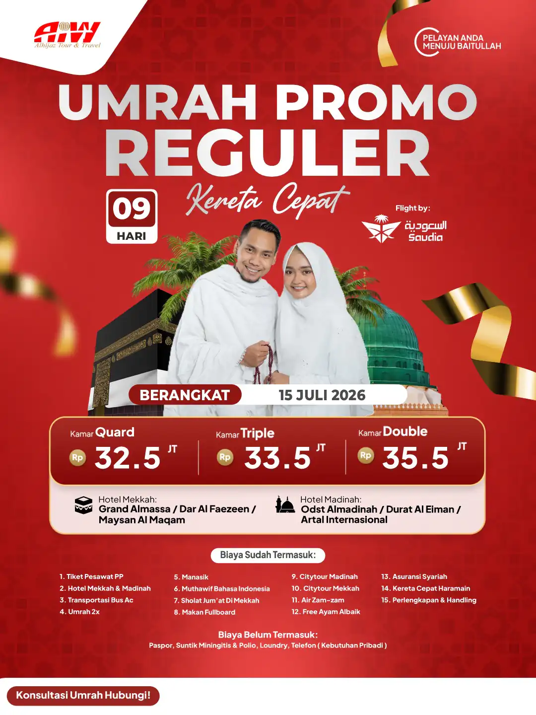 PROMO UMRAH 9HR ( KERETA CEPAT)