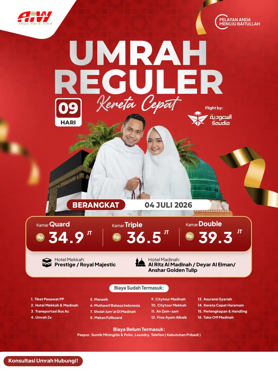 REGULER 9HR (KERETA CEPAT)